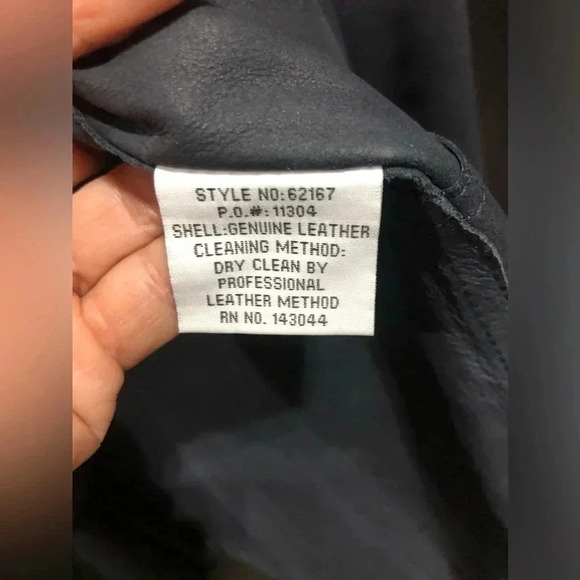 Bagatelle Genuine Leather,Waterfall Drape, Open front,butter soft,Navy Jacket - Picture 10 of 10